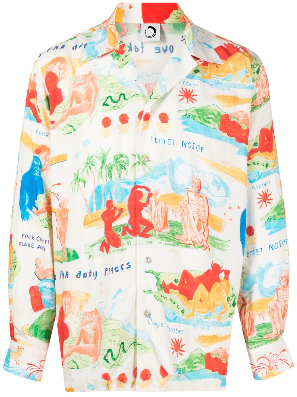 Graphic-Print Long-Sleeve Shirt