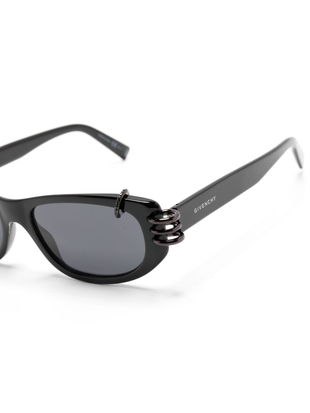 Anima Pierced Rectangle-Frame Sunglasses