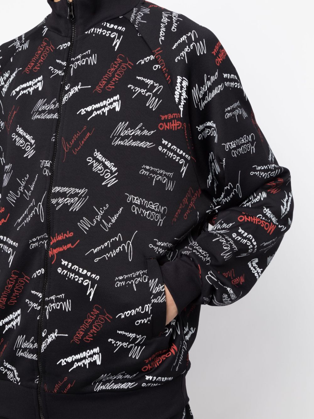 Logo-Print Zip-Up Sweatshirt