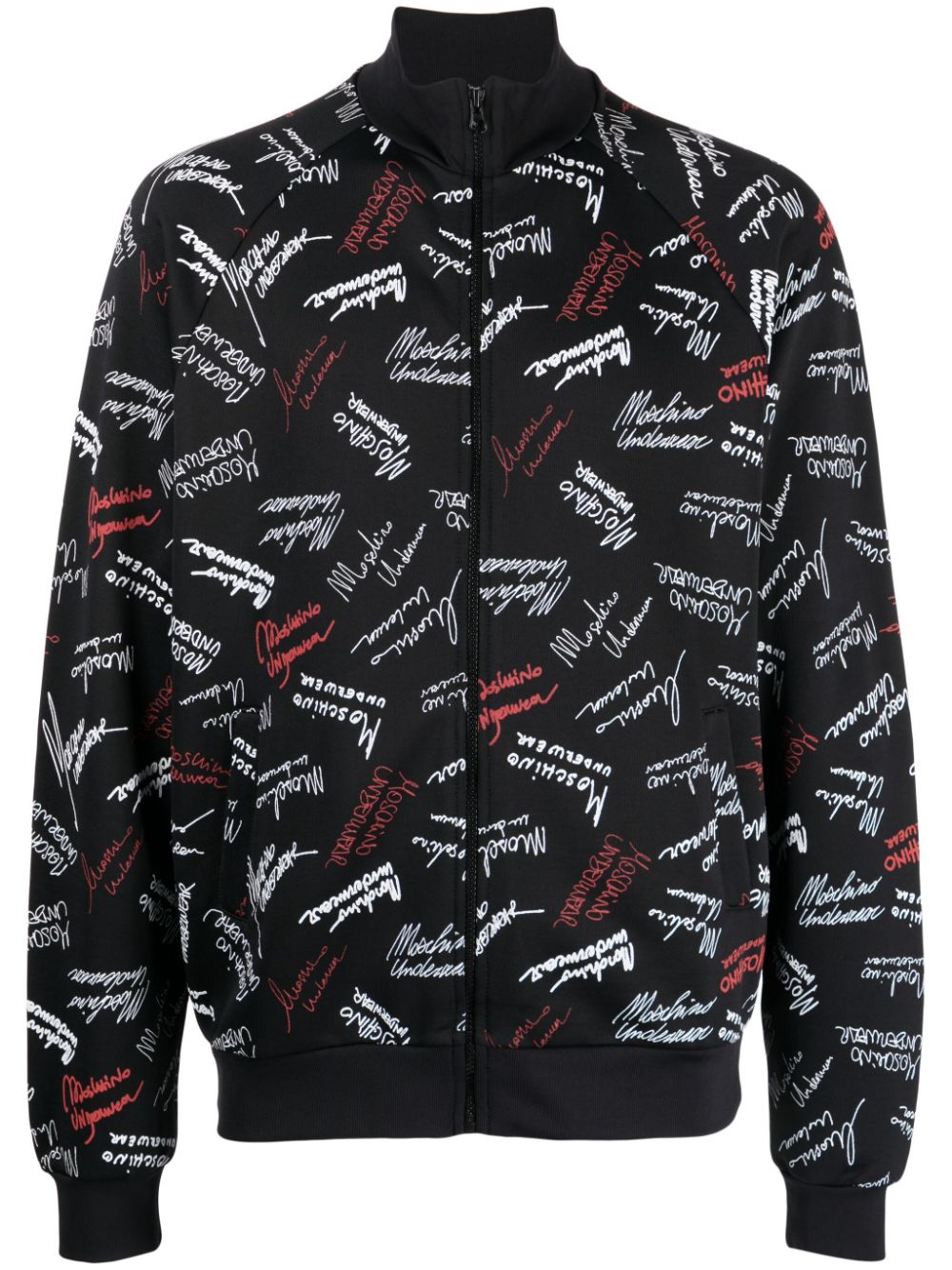 Logo-Print Zip-Up Sweatshirt