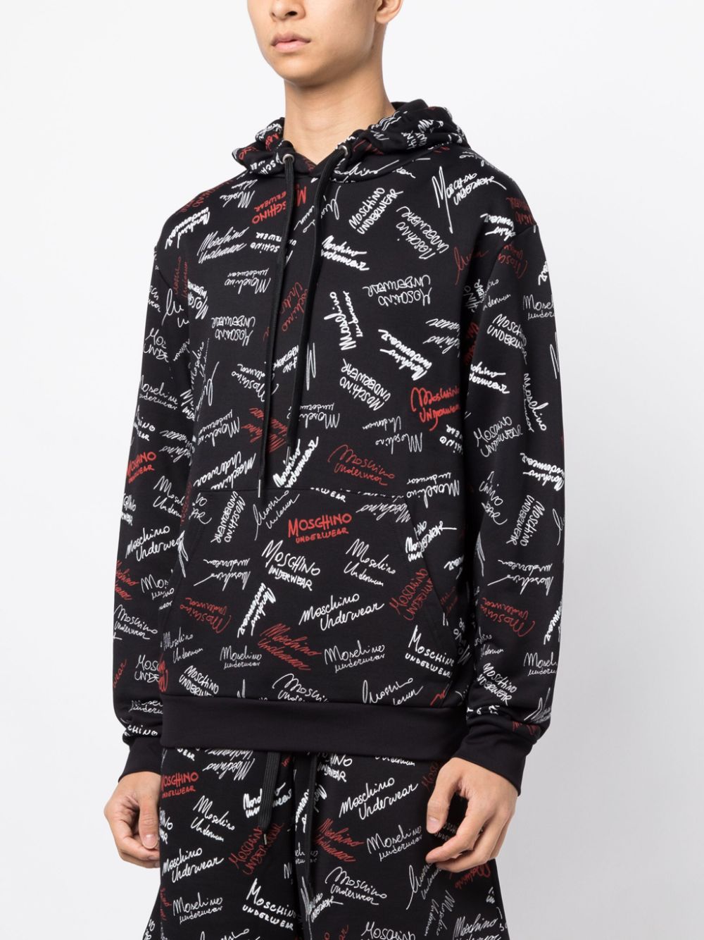 Logo-Print Drawstring Hoodie