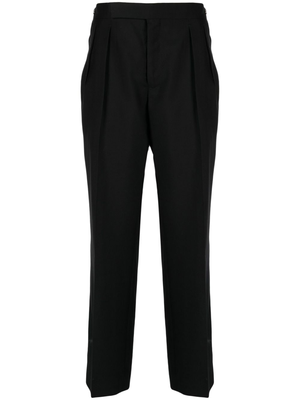 Straight-Leg Wool Trousers