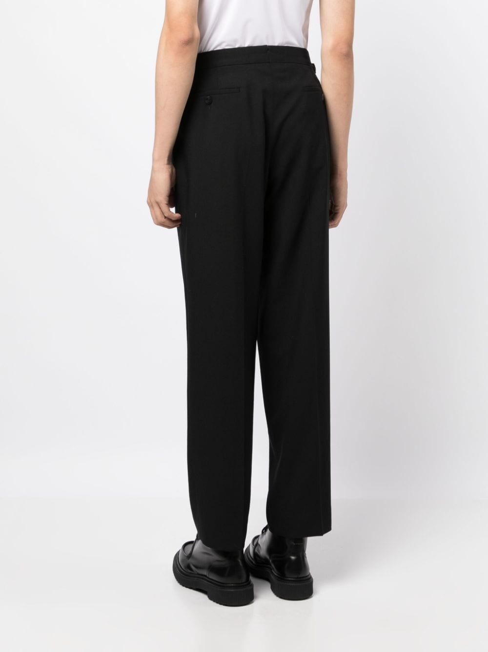 Straight-Leg Wool Trousers