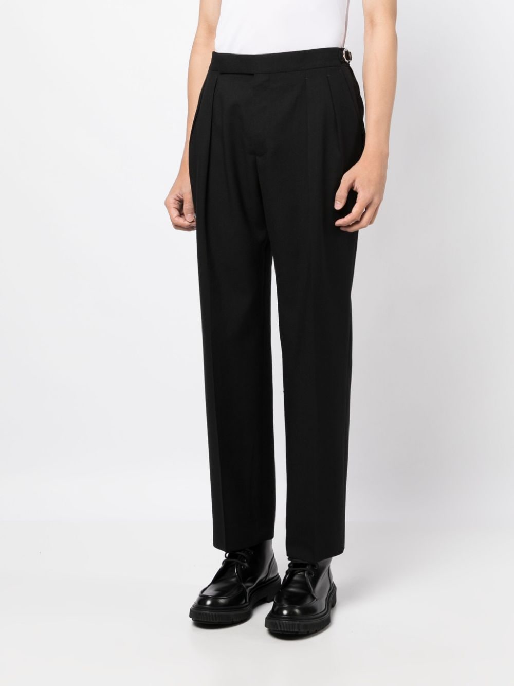 Straight-Leg Wool Trousers