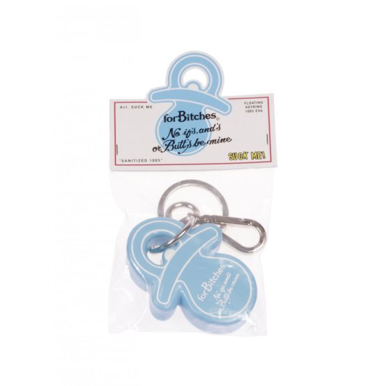 Baby Blue Suck Me Key Ring