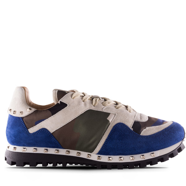 Valentino Sneaker Sneaker Blue & Army Green